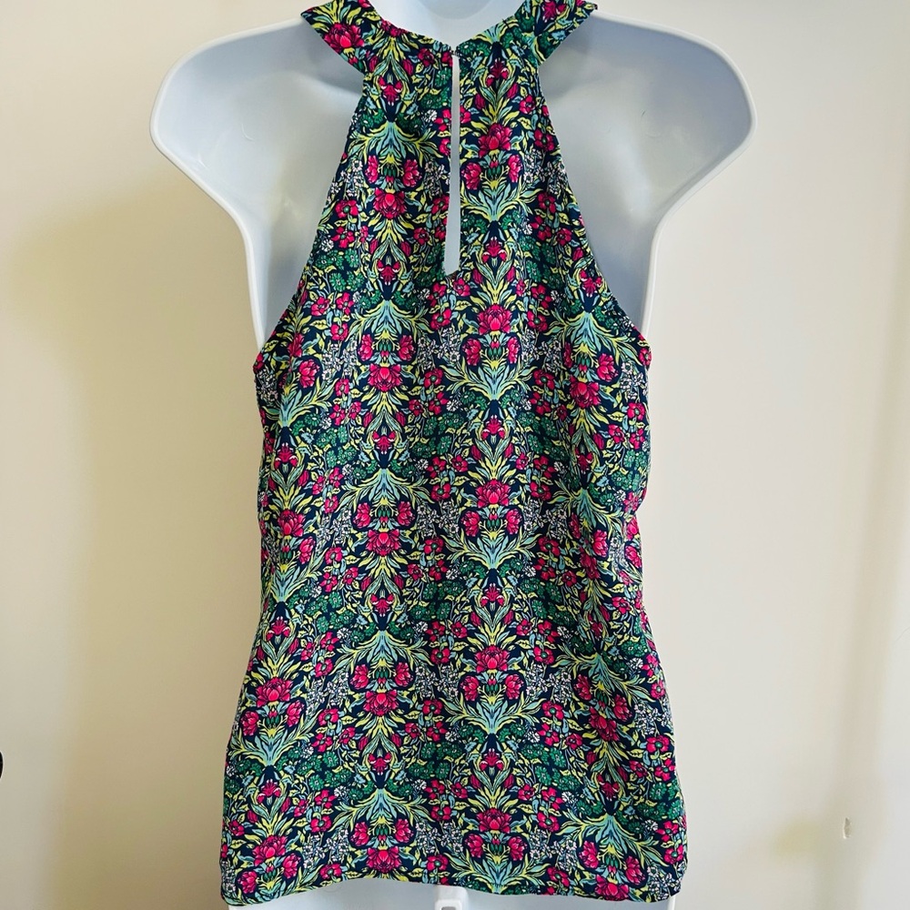Antibes Blanc Floral Halter Neck Top - Multicolor - Picture 3 of 6
